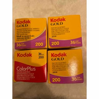 フィルム4本セット　kodak gold 200/kodak colorplus(フィルムカメラ)