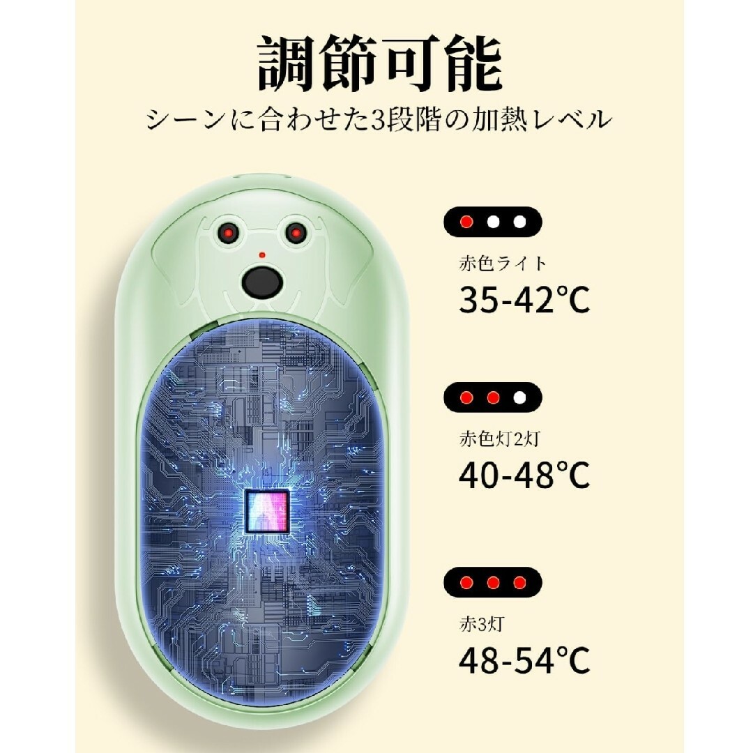 新品 2パック電気カイロ 充電式カイロ 薄型 軽量 インテリア/住まい/日用品の日用品/生活雑貨/旅行(日用品/生活雑貨)の商品写真