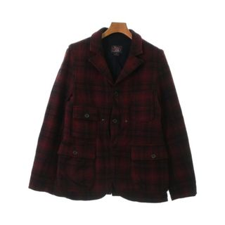 ウールリッチ(WOOLRICH)のWOOLRICH ウールリッチ カジュアルジャケット S 赤x黒(チェック) 【古着】【中古】(テーラードジャケット)