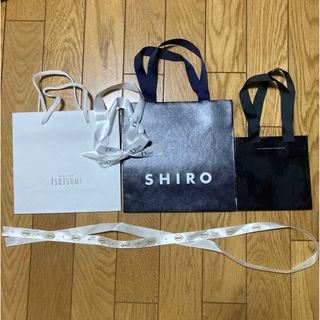 シロ(shiro)のデパコス ジュエリー ショッパー リボン まとめ売り 5点セット(ショップ袋)