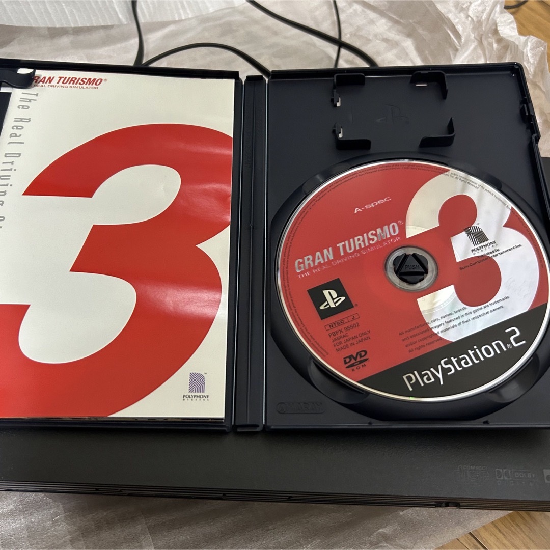 PlayStation2(プレイステーション2)のプレイステーション2 GT3RacingPack  SCPH-35000 エンタメ/ホビーのゲームソフト/ゲーム機本体(家庭用ゲーム機本体)の商品写真