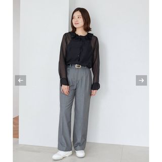 イエナ(IENA)の新品2023AW  IENA タックストレートパンツ(その他)