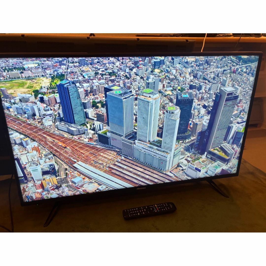 ハイセンス HISENSE 43型 4K対応テレビ HJ43N3000 超美品 スマホ/家電/カメラのテレビ/映像機器(テレビ)の商品写真