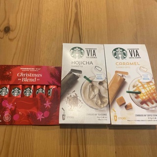 スターバックス(Starbucks)のスターバックス ヴィア ほうじ茶 キャラメル クリスマスプレンド(コーヒー)