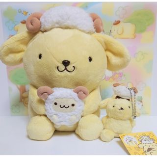 ポムポムプリン(ポムポムプリン)のポムポムプリン　羊　ぬいぐるみセット　ひつじ(ぬいぐるみ)