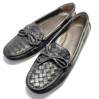 ボッテガヴェネタ(Bottega Veneta)のボテッテガヴェネタ　イントレレザーシューズ　サイズ38(スリッポン/モカシン)