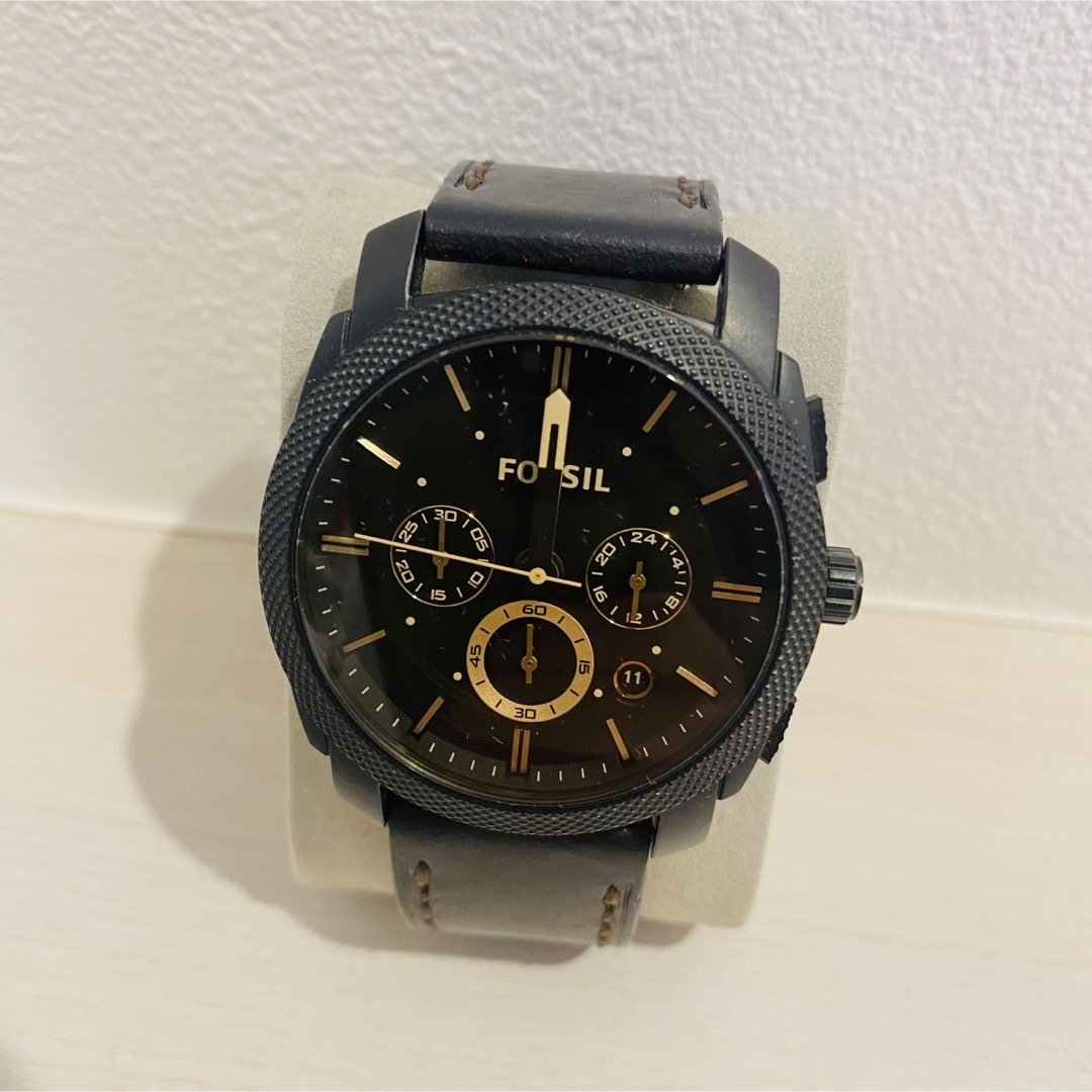 FOSSIL(フォッシル)の希少　フォッシル　FOSSIL クロノグラフ　ブラウン　ブラック　ブレスレット付 メンズの時計(腕時計(アナログ))の商品写真