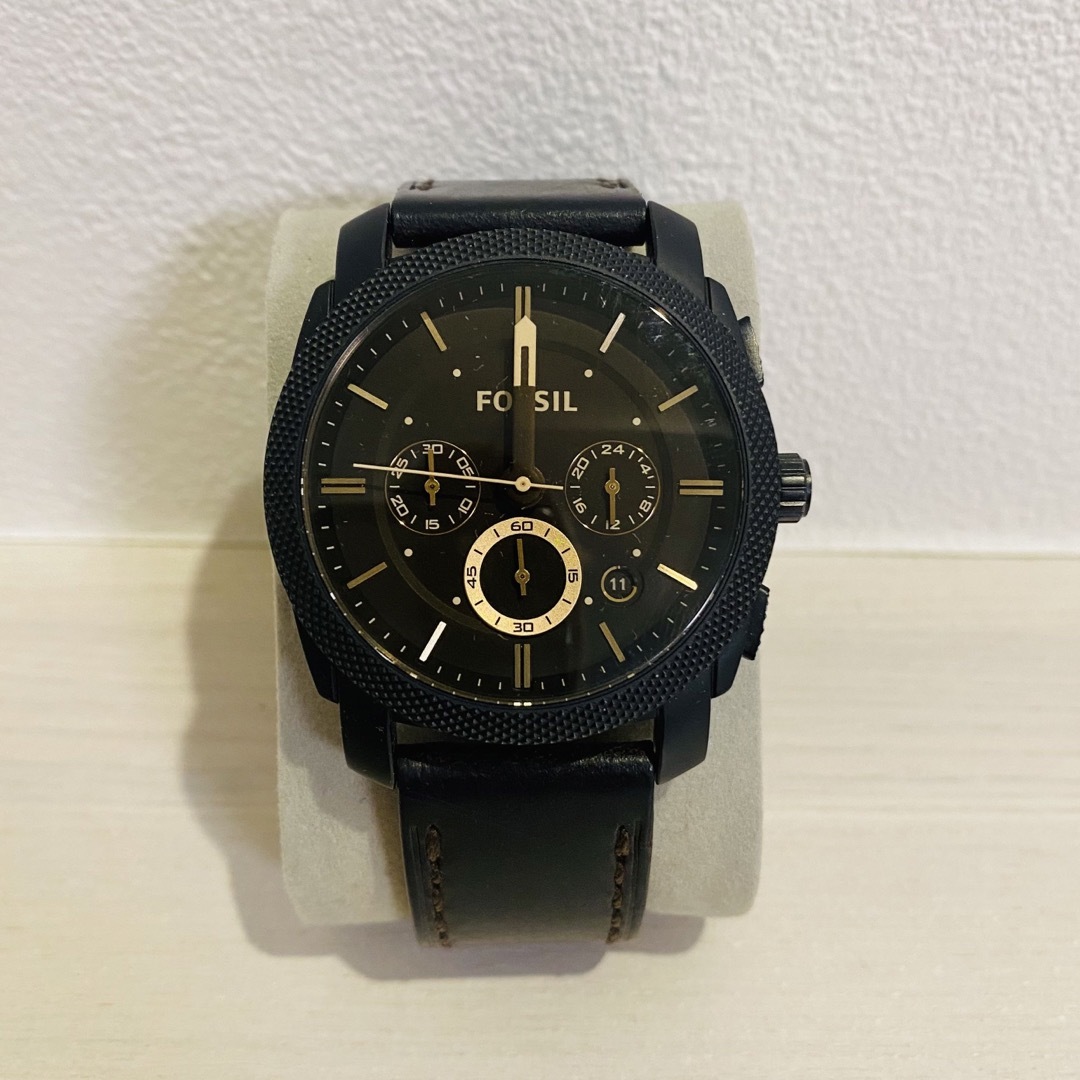 FOSSIL(フォッシル)の希少　フォッシル　FOSSIL クロノグラフ　ブラウン　ブラック　ブレスレット付 メンズの時計(腕時計(アナログ))の商品写真