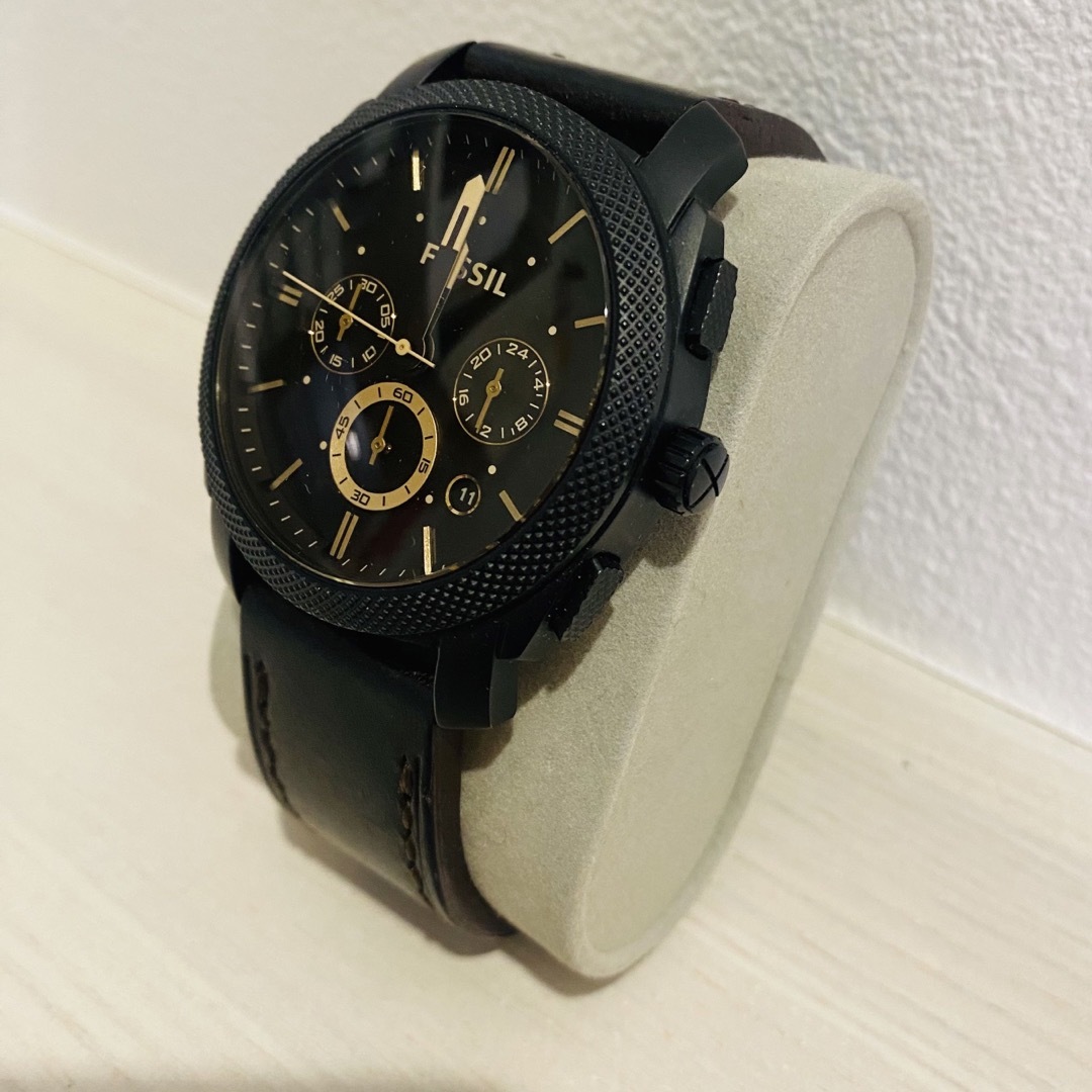 FOSSIL(フォッシル)の希少　フォッシル　FOSSIL クロノグラフ　ブラウン　ブラック　ブレスレット付 メンズの時計(腕時計(アナログ))の商品写真