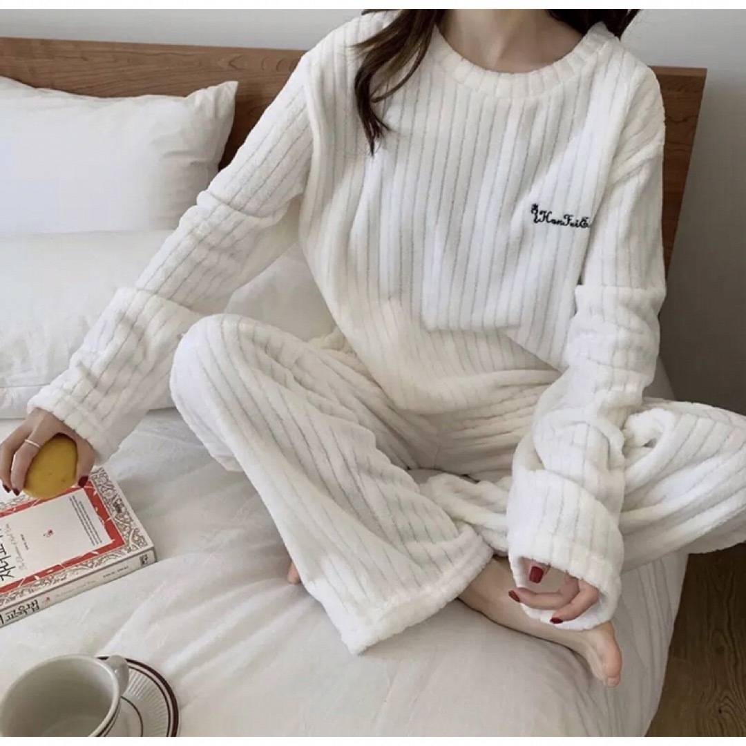 ルームウェア　もこもこパジャマ　かわいい　あったかい　韓国　お泊まり レディースのルームウェア/パジャマ(ルームウェア)の商品写真
