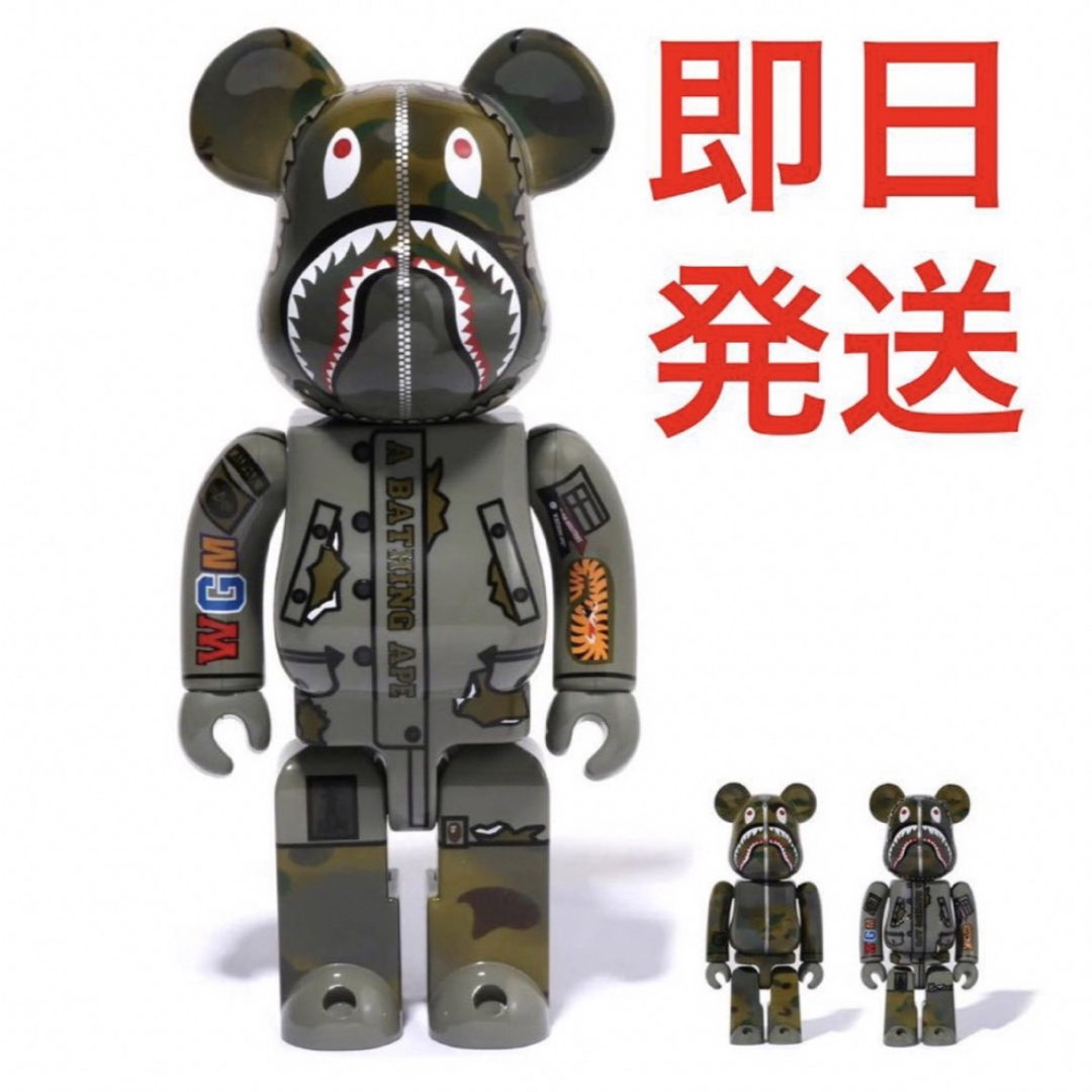 エンタメ/ホビー即発送 BE@RBRICK BAPE® × ALPHA CAMO SHARK