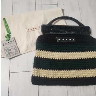 マルニ(Marni)のマルニ コットンクロシェバッグ(ハンドバッグ)