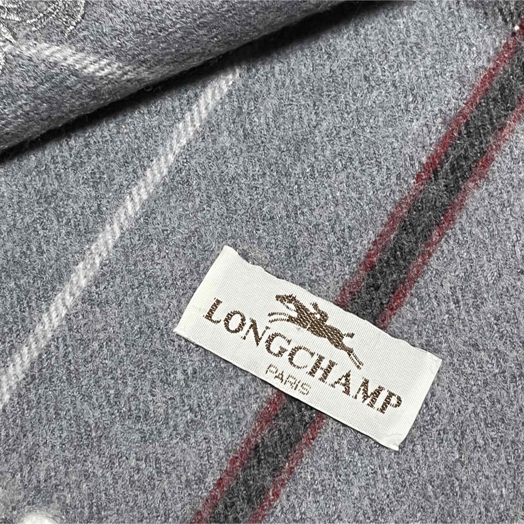 LONGCHAMP(ロンシャン)のLONG CHAMP ウールマフラー メンズのファッション小物(マフラー)の商品写真