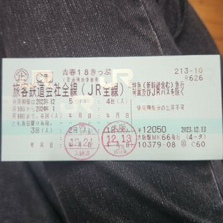 青春18きっぷ 3回分(鉄道乗車券)