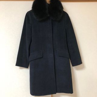 コムサ(COMME CA DU MODE) ロングコート(レディース)（ファー）の通販