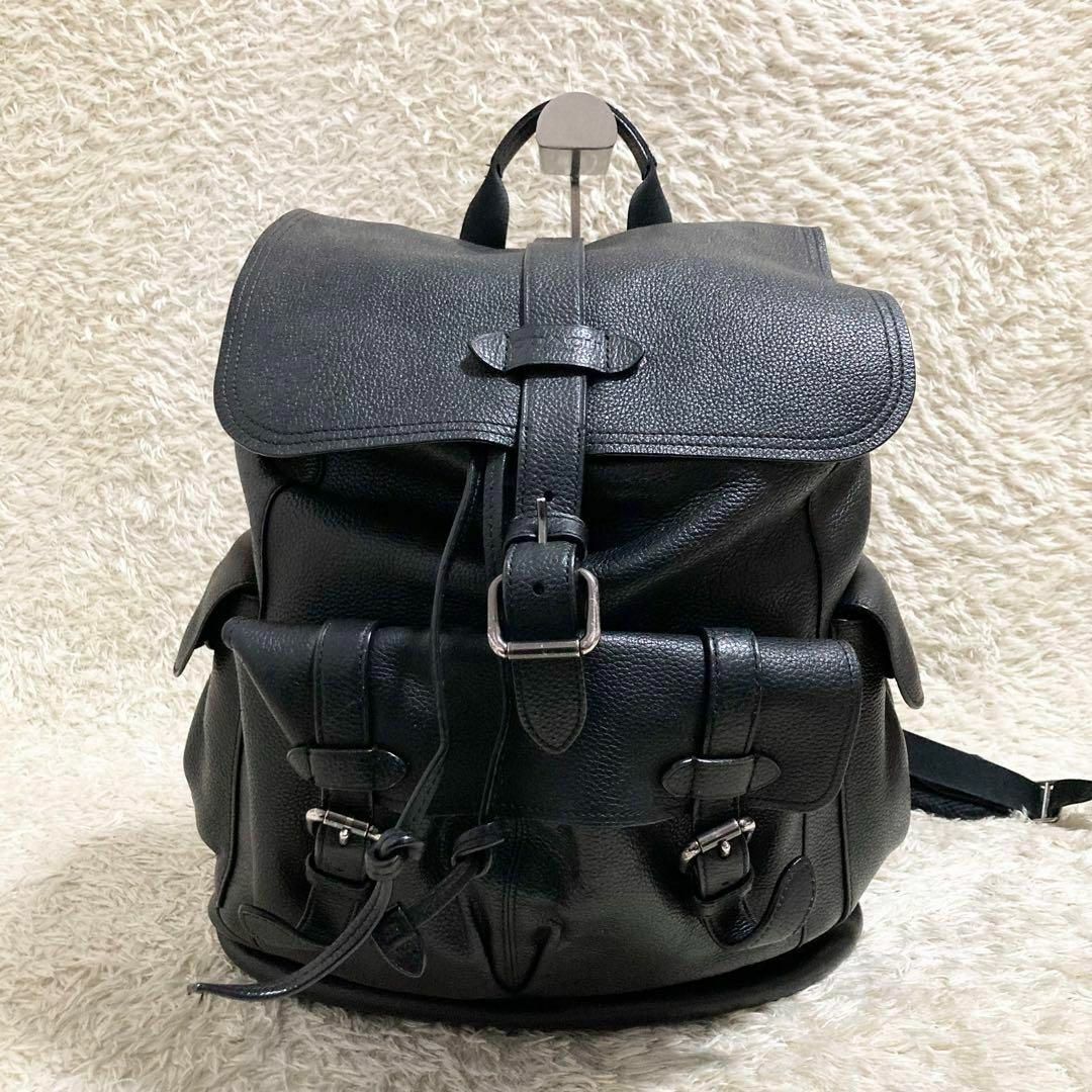 COACH - 美品 コーチ リュック ハドソン ブラック シボ革 Ａ4収納可 大