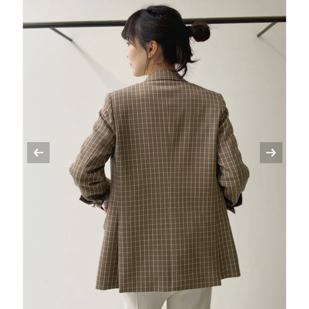 L'Appartement DEUXIEME CLASSE(アパルトモンドゥーズィエムクラス)のUNION LAUNCH♡Window Pen Check W Jacket レディースのジャケット/アウター(テーラードジャケット)の商品写真