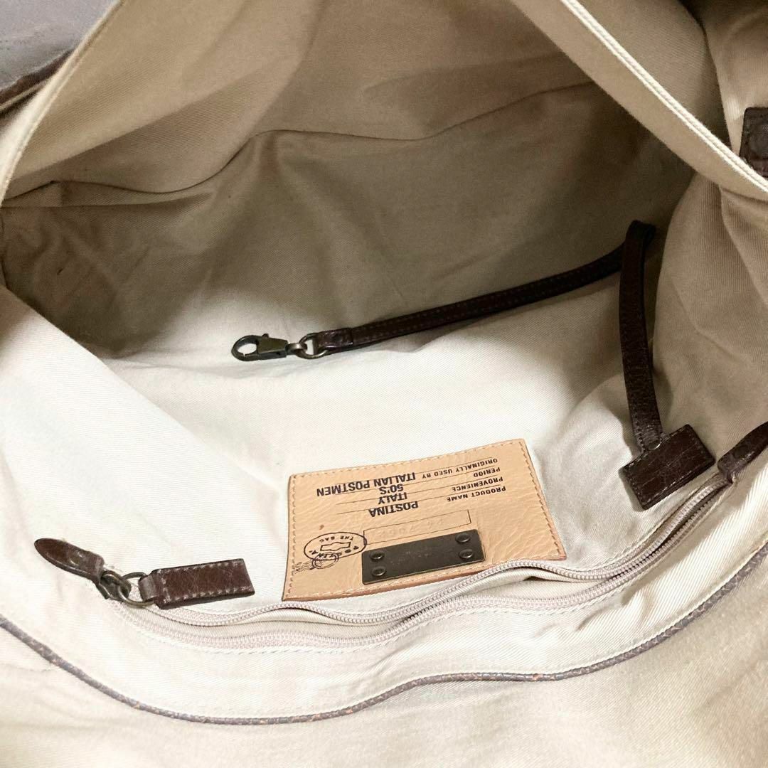 ZANELLATO(ザネラート)の希少 ザネラート ポスティーナ L エキゾチックレザー 2way ブラウン系 メンズのバッグ(ショルダーバッグ)の商品写真