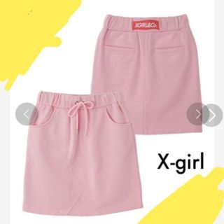 エックスガール(X-girl)の【新品　エックスガール　スカート】(ひざ丈スカート)