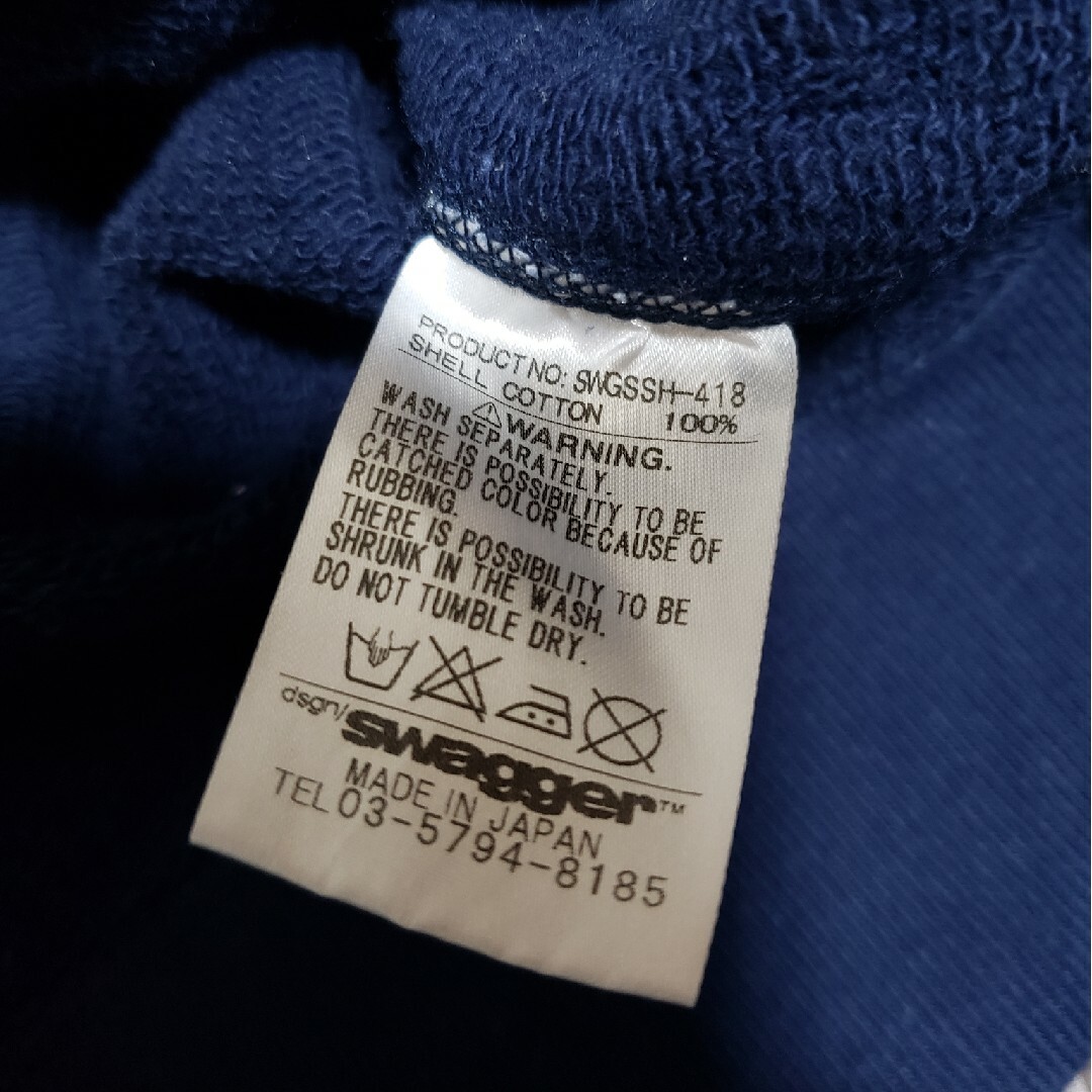 SWAGGER(スワッガー)の■スワッガー　swagger　SWG　半袖　トレーナー　メンズ　L　紺色 メンズのトップス(Tシャツ/カットソー(半袖/袖なし))の商品写真