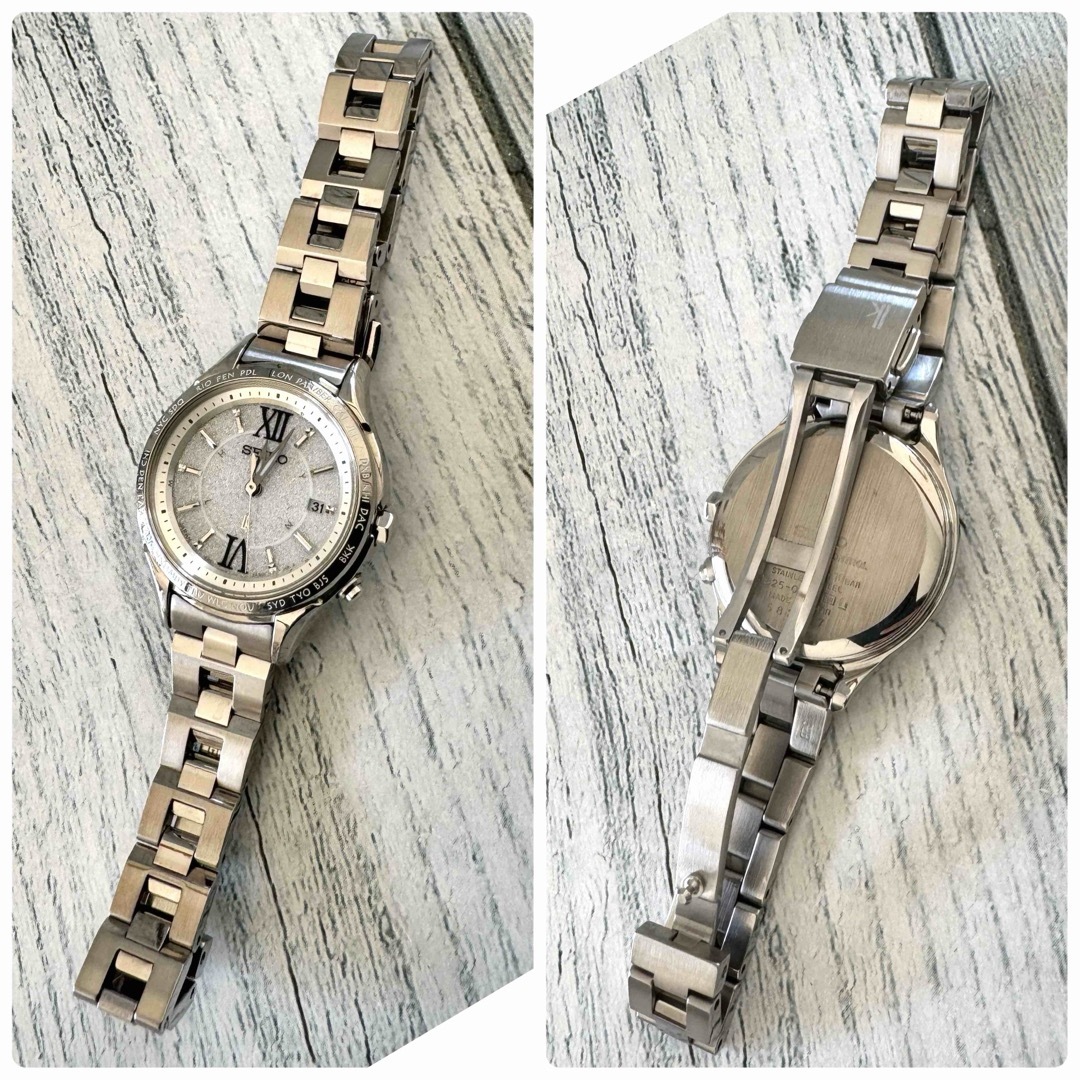 SEIKO - 【美品】SEIKO ルキア 腕時計 1B25-0AH0 電波 ソーラーの通販 ...