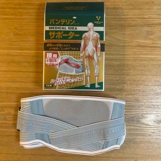 バンテリンコーワ サポーター 腰用 しっかり加圧タイプ 男女兼用 大きめ ブルー(その他)