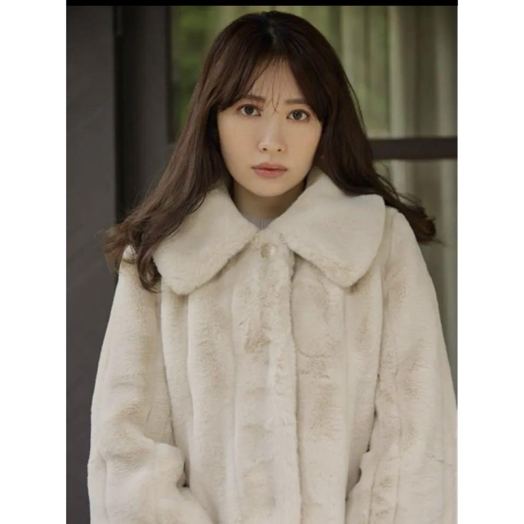 Her lip to Winter Love Faux Fur Coat小嶋陽菜