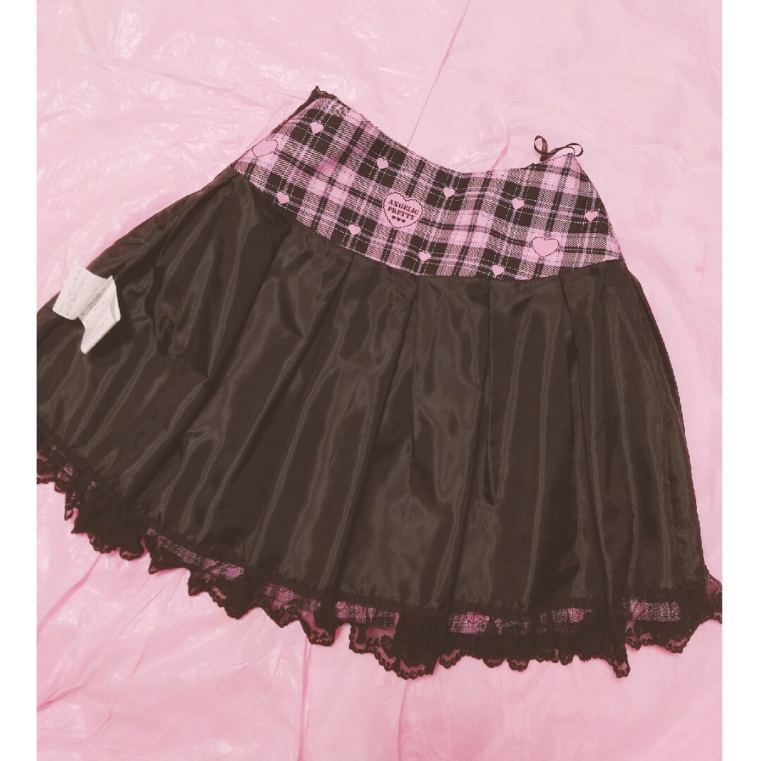 Angelic Pretty(アンジェリックプリティー)のアンジェリックプリティ sprinkle heart tartanスカート レディースのスカート(その他)の商品写真