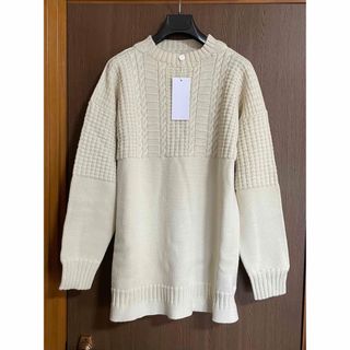 マルタンマルジェラ(Maison Martin Margiela)のM新品57%of メゾン マルジェラ メンズ アランニット セーター アイボリー(ニット/セーター)