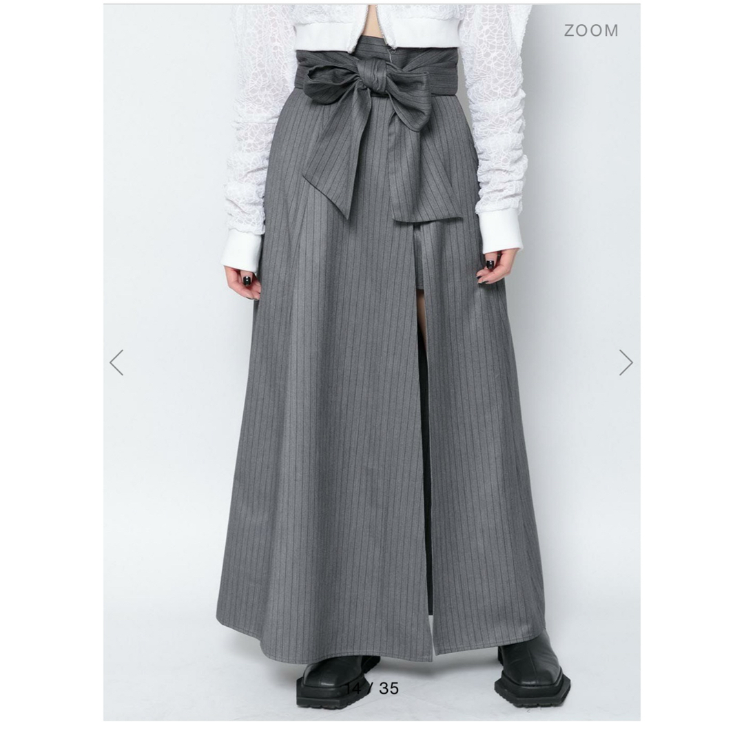 新品未使用melt the lady waist ribbon slit skirt