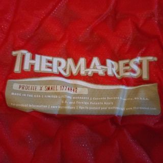 サーマレスト(THERMAREST)のTHERMAREST PROLITE X SMALL(寝袋/寝具)