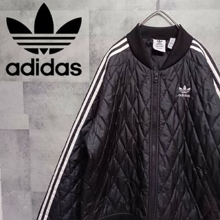 アディダス(adidas)の✨美品✨ adidas アディダス メンズ中綿ジャケット L ブラック(ダウンジャケット)