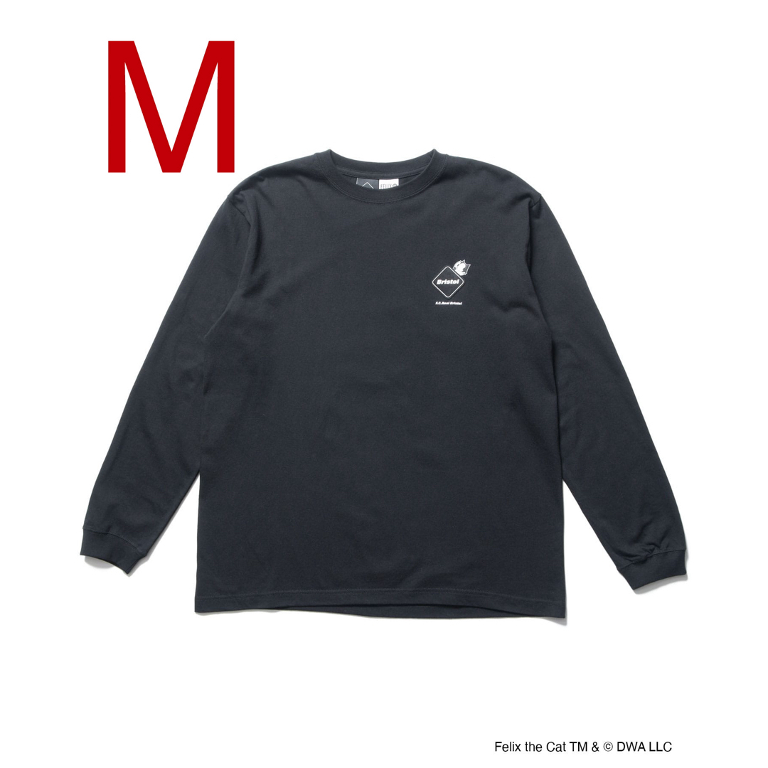 F.C.R.B. FELIX L/S TEE 黒 Mトップス