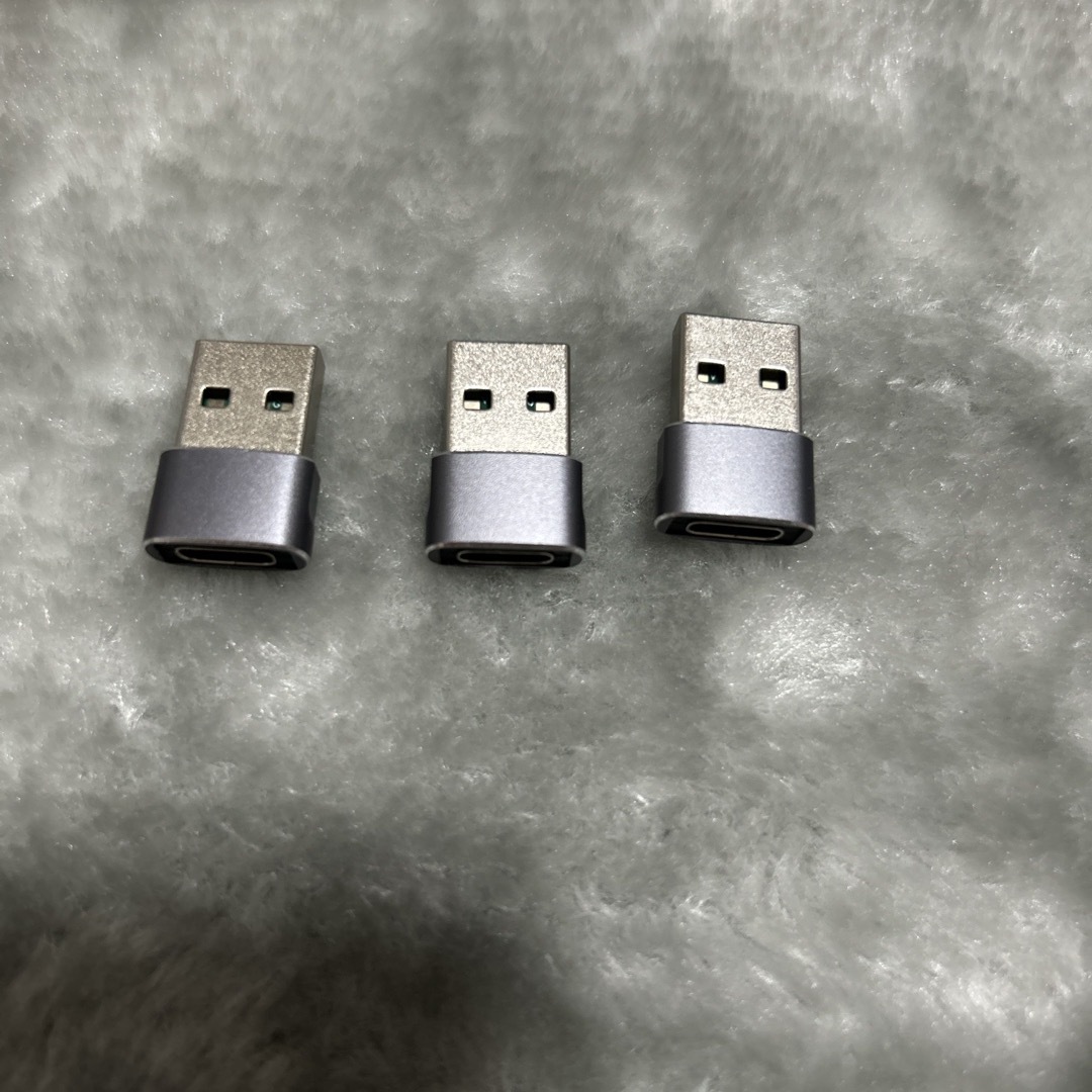 USB type-C変換プラグ　3個セット スマホ/家電/カメラのスマホ/家電/カメラ その他(その他)の商品写真
