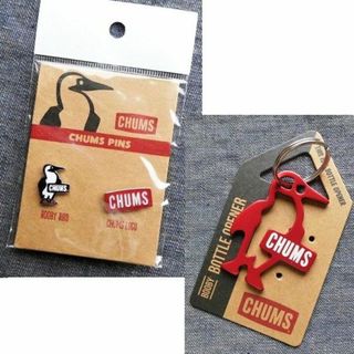 チャムス(CHUMS)のピンバッジ キーホルダー セット CH62-1054 1193 Red チャムス(その他)