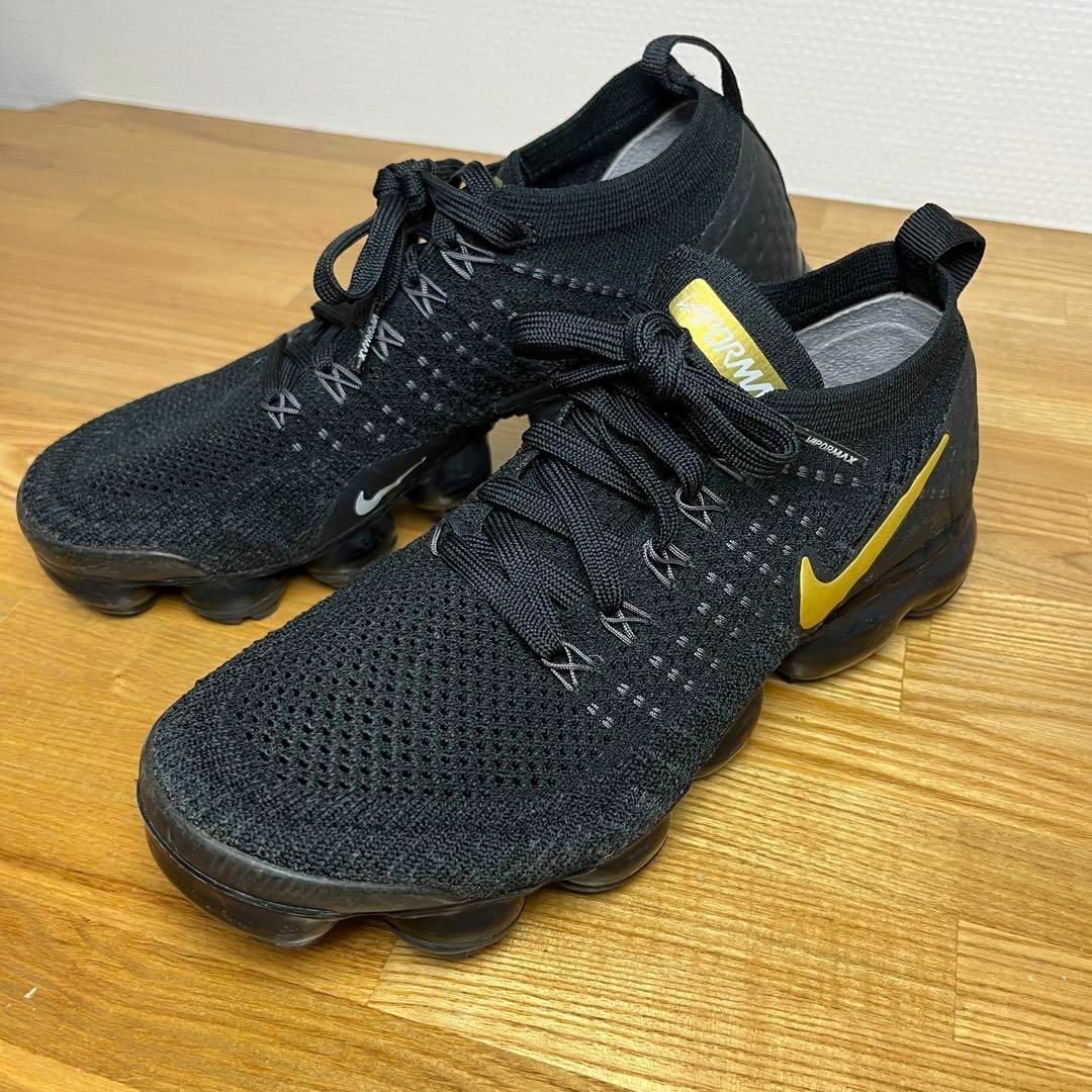 NIKE(ナイキ)の【レア】NIKE エアバイパーマックス フライニット3 黒✖︎金 25.5 Y2 メンズの靴/シューズ(スニーカー)の商品写真