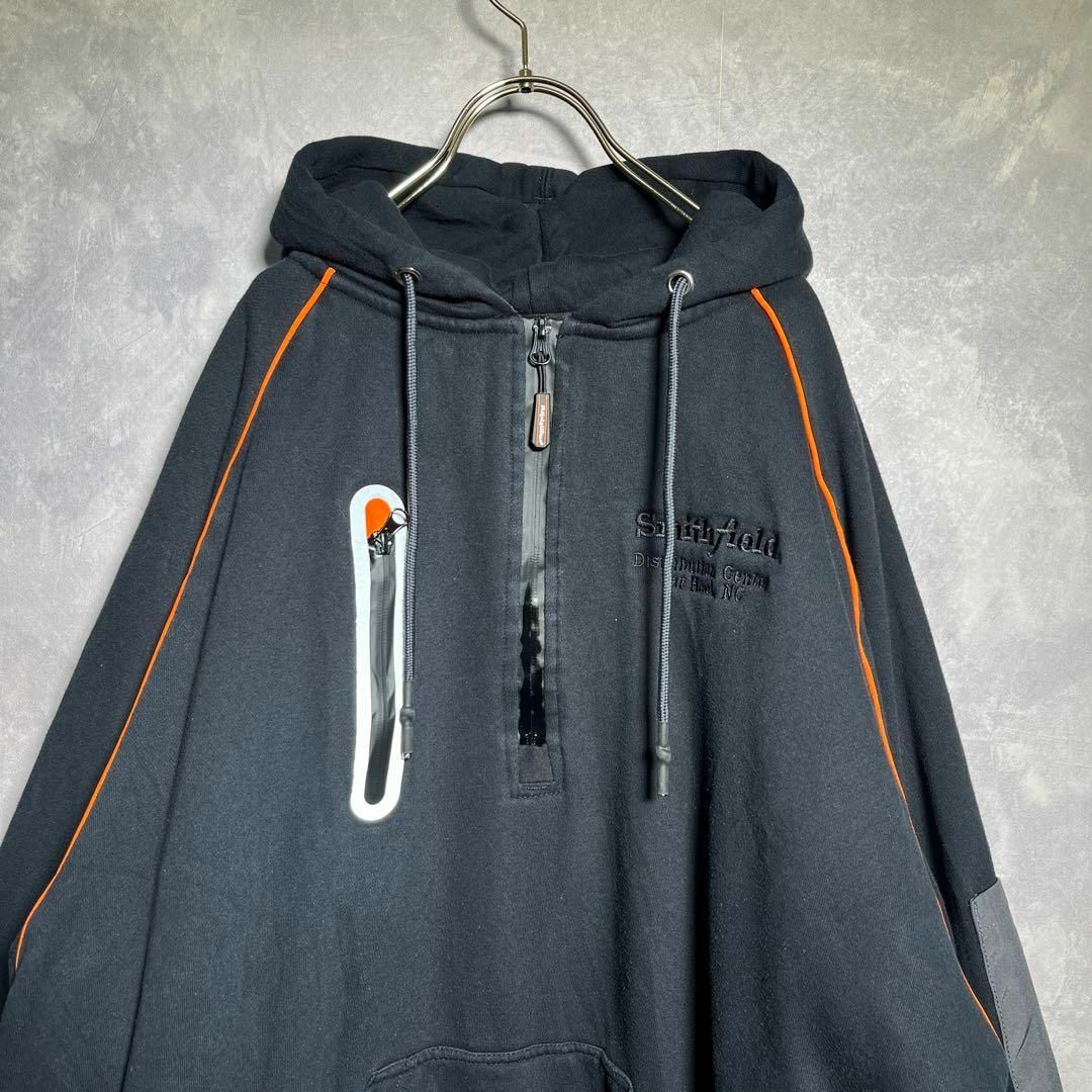 【激レア】RefrigiWear 古着 厚手 スウェット ハーフジップ 2XL メンズのトップス(パーカー)の商品写真