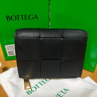 ボッテガヴェネタ(Bottega Veneta)のBOTTEGA VENETAスモール　財布　黒(財布)