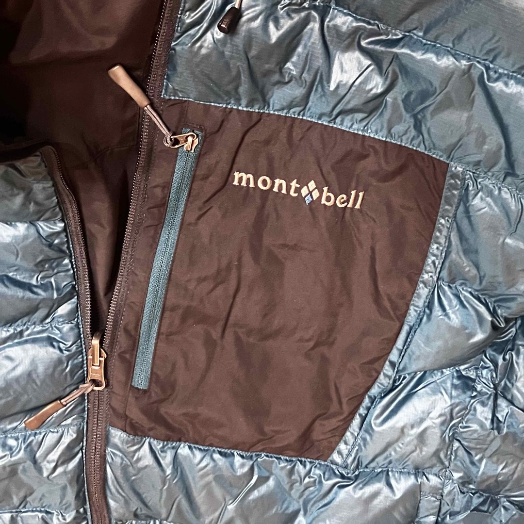 mont bell(モンベル)の【冬物セット割】mont-bell モンベル　リバーシブルジャケット　黒/緑　L メンズのジャケット/アウター(ダウンジャケット)の商品写真