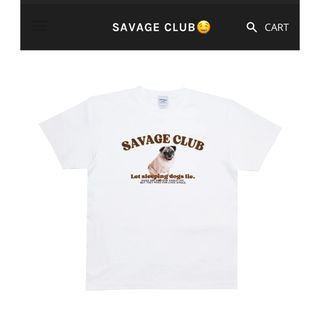 savage club PUG TEE(Tシャツ/カットソー(半袖/袖なし))