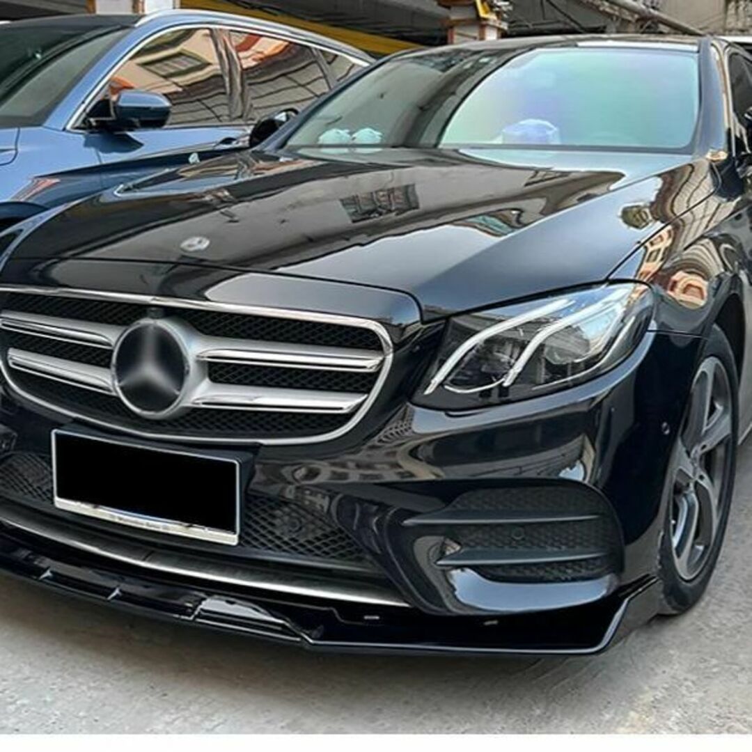 ブラック】ベンツ Eクラス W213 フロントリップスポイラー バンパー ブラック】ベンツ Eクラス W213 フロントリップスポイラー バンパー