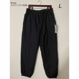 コモリ(COMOLI)のEnnoy スタイリスト私物 NYLON PADDED PANTS ブラック L(その他)