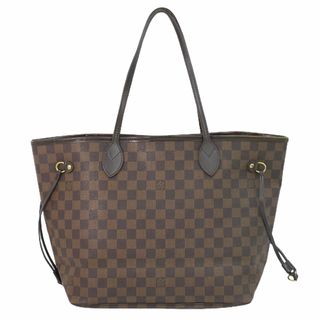 ルイヴィトン(LOUIS VUITTON)の本物 ルイヴィトン LOUIS VUITTON LV 旧型 ネヴァーフル MM ダミエ エベヌ トートバッグ ショルダーバッグ ブラウン N51105 Neverfull バッグ 中古(トートバッグ)