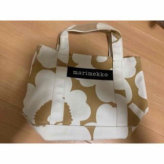 マリメッコ(marimekko)のマリメッコ　ウニッコ　トートバッグ　オフホワイト×ベージュ(トートバッグ)