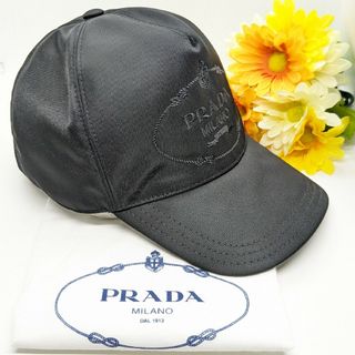 プラダ(PRADA)の【Mサイズ】 PRADA プラダ ナイロン キャップ ビッグロゴ ユニセックス(キャップ)