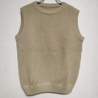 crépuscule  - crepuscule MOSS STITCH VEST 1901-007W ニットベスト ニット ベージュ レディース クレプスキュール【中古】3-1221M∞