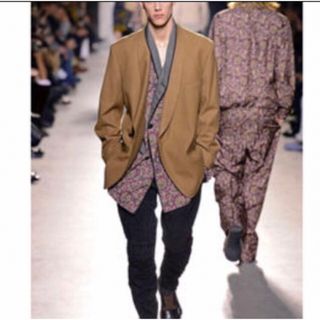 カラーライトピンクxグレードリスヴァンノッテン DRIES VAN NOTEN コットン チェック 3B アンコンジャケット ライトピンクxグレー【サイズ46】【メンズ】