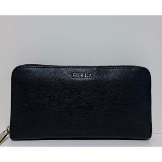 フルラ(Furla)の☆美品☆送料無料☆FURLAフルラレザーラウンドファスナー長財布☆ブラック☆(財布)