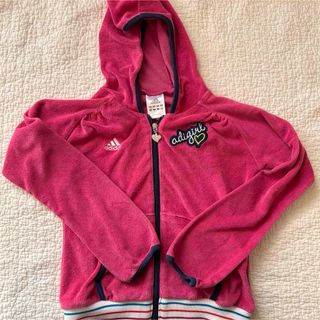 アディダス(adidas)の120 adigirl パイルパーカー adidas アディダス(ジャケット/上着)