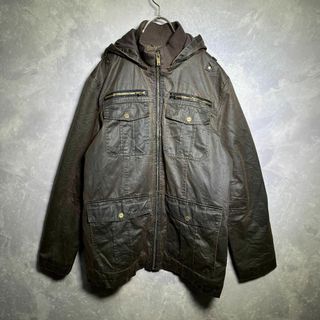 ゲス(GUESS)のGUESS 古着 フェイクレザー ジャケット インナー ボア ヴィンテージ L(ミリタリージャケット)